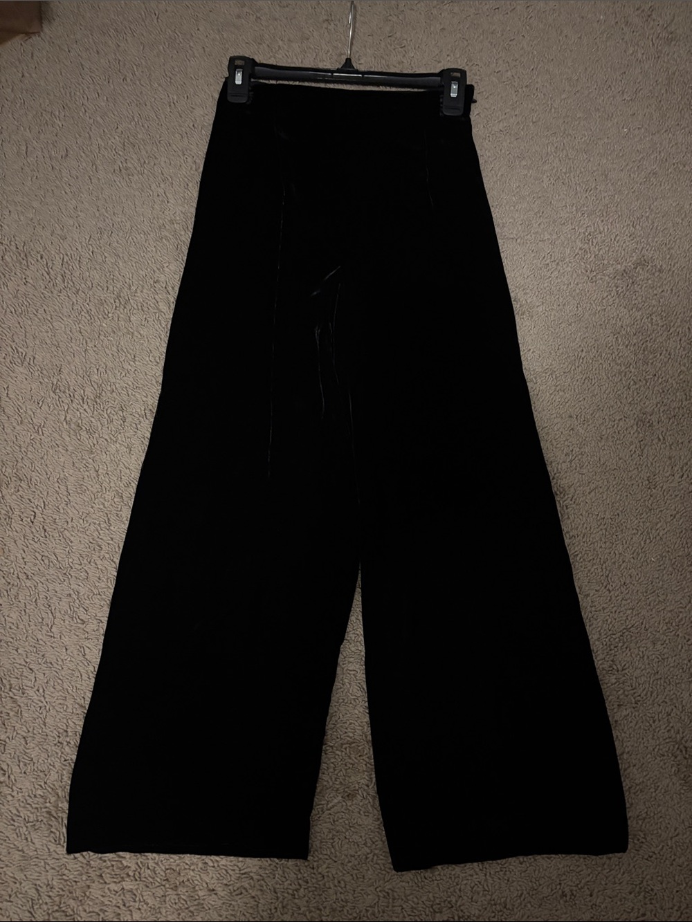The Limited Black Velvet Trousers